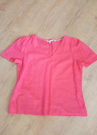 Натуральна блуза 100% льон розмір 16