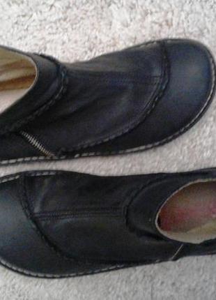 Кожаные ботинки alce shoes анатомические - р. 40 - 26 см. в стиле barefoot, camper6 фото