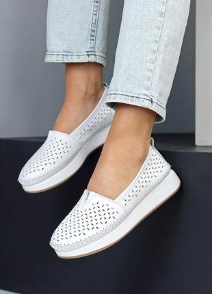 Мокасины "winsti" женские натур. кожа флотор