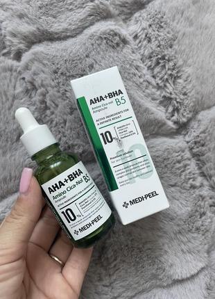Сироватка для обличчя medi-peel aha bha amino cica-nol b5 ampoule