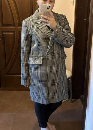 Пальто в клітинку
