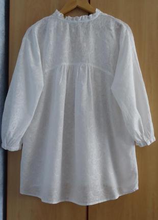 Супер брендова сорочка блуза блузка бавовна вишивка3 фото