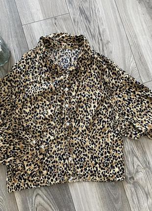 Рубашка сорочка леопард