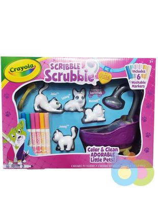 Набір для творчості crayola washimals домашні тварини з ванною, crayola scribble scrubbie pets tub set