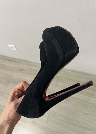 Туфли замшевые латутени 35 размер