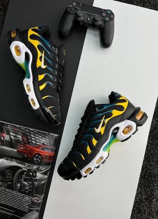 Nike air max plus black teal yellow