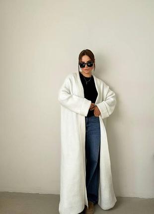 Накладной платеж ❤ шерсть меринос теплый оверсайз вязаный меди кардиган