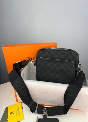 Сумочка-мессенджер мужская louis vuitton 3 в 1