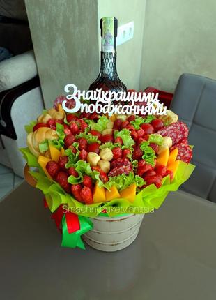 Їстівний букет, смачний букетик, м'ясний букет, подарунок чоловіку,