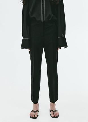 Жіночі класичні ідеальні прямі чорні брюки h&m8 фото