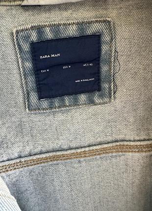 Джинсова куртка zara 8