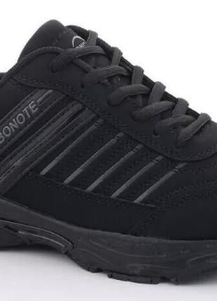 Кросівки bonote р. 49 чорні штучний нубук осінь/весна