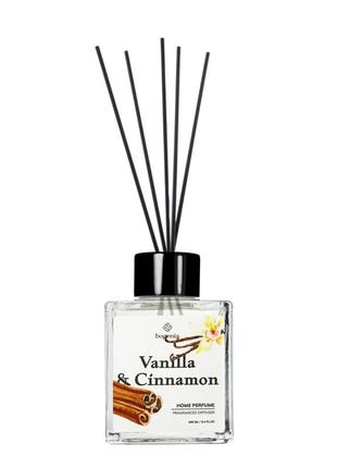 Аромадиффузор для дома bogenia vanilla & cinnamon парфюмированный bg360.002, 100 мл