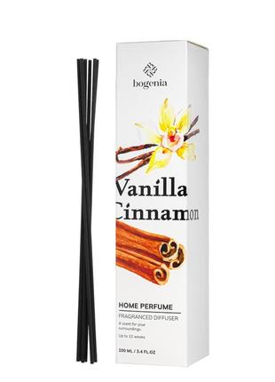 Аромадиффузор для дома bogenia vanilla & cinnamon парфюмированный bg360.002, 100 мл
