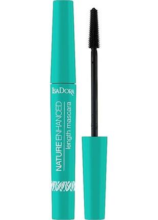 Туш для вій isadora nature enhanced length mascara 10 black (чорний), 8 мл