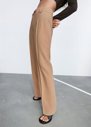 Штани бежеві zara
