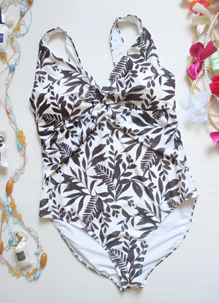 Шикарный слитный купальник батал в тропический принт primark 🌼🌴🌼