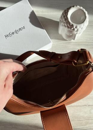 Новая коричневая кожаная сумка в стиле celine5 фото