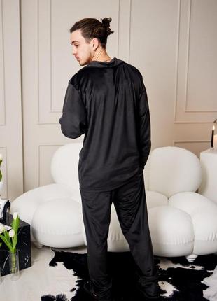 Мужская пижама велюровая домашний костюм р.m.l,xl,2xl5 фото