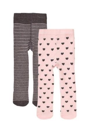 Комплект з двох колгот для дівчинки 10240, розмір 6-12 міс