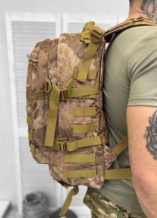 Тактический штурмовой рюкзак коричневого цвета рюкзак камуфляж 45л военный армейский рюкзак коричневый5 фото