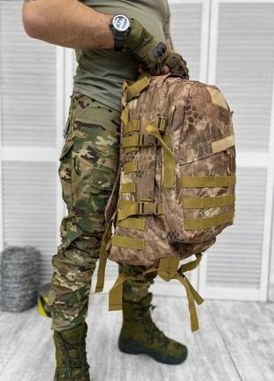 Тактический штурмовой рюкзак коричневого цвета рюкзак камуфляж 45л военный армейский рюкзак коричневый3 фото
