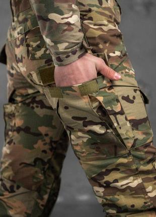 Бойові штани мультикам із наколінниками в комплекті міцні штани мультикам ykk блискавка воєнторг ua9 фото