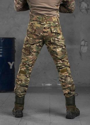 Бойові штани мультикам із наколінниками в комплекті міцні штани мультикам ykk блискавка воєнторг ua6 фото