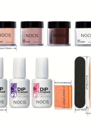 Набор дип пудр для маникюра/ дип система / титановые ногти