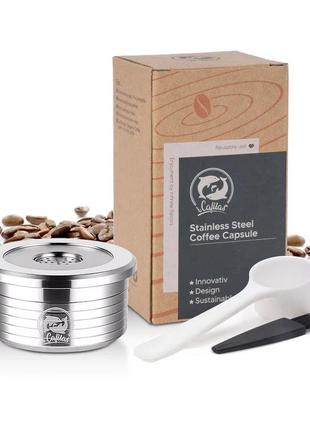 Многоразовая металлическая капсула для кофеварки delta q stainless steel coffee capsule sad898