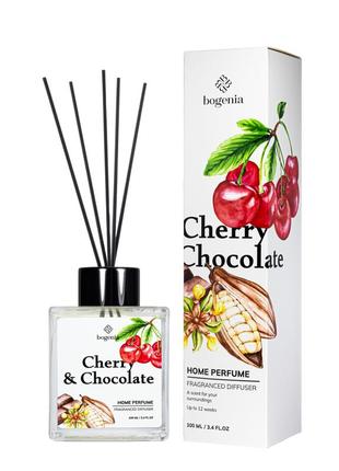 Аромадиффузор для дома bogenia cherry & chocolate парфюмированный bg360.001, 100 мл