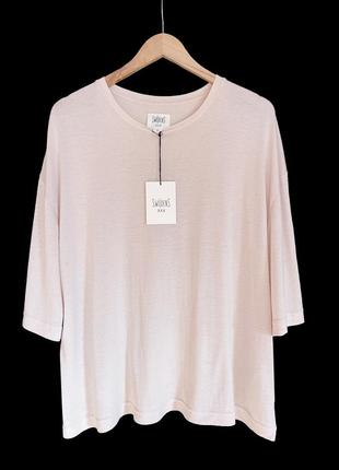 Эксклюзивная льняная футболка swildens в стиле оверсайз, s/m/l6 фото
