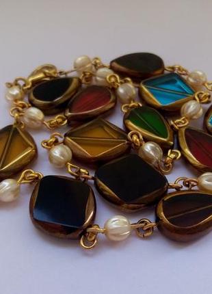 Намисто, кольорове ювелірне скло