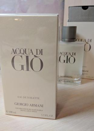 Acqua di gio новий випуск 2024 refillable.100ml.оригінал 100%.