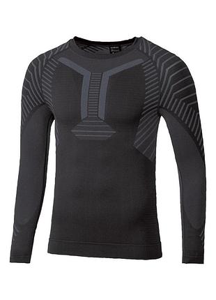 Термореглан з зональною терморегуляцією для чоловіка crivit lycra® 389618 l чорний