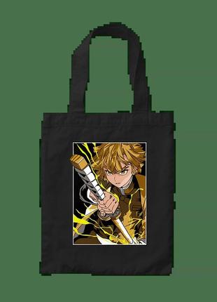 Шоппер с принтом винищувач демонів зеніцу