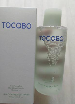 Заспокійливий тонер для обличчя tocobo cica calming aqua toner 200ml