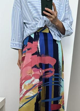 Clements ribeiro (клементс ребро) юбка с интересным принтом