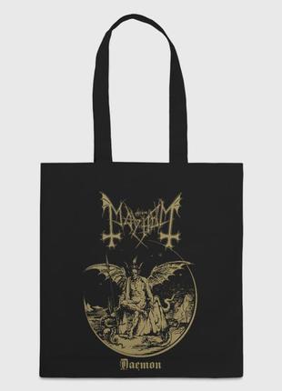 Шоппер с принтом mayhem