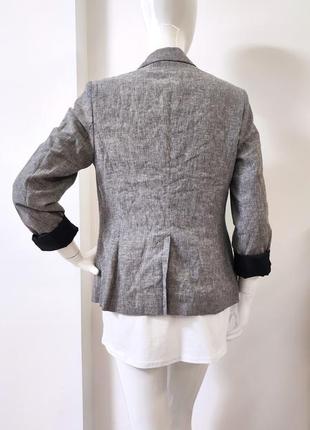 Льняной жакет пиджак ♥️ в полоску, женской4 фото