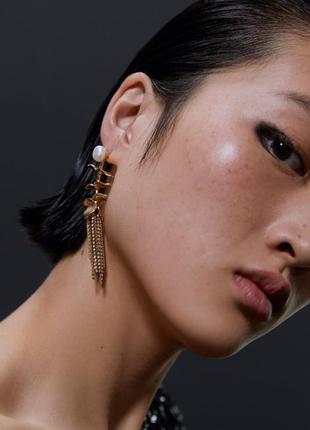 Серьги с жемчугом zara
