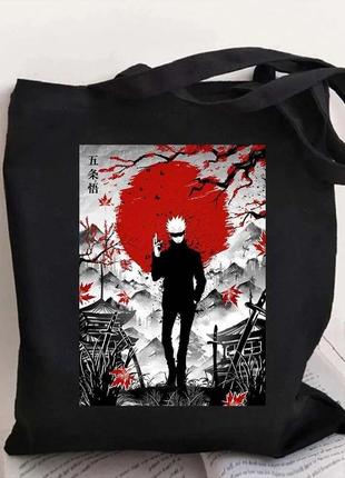 Шоппер с принтом jujutsu kaisen