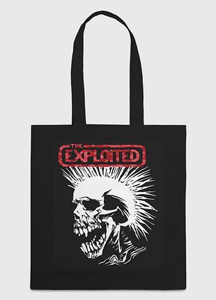 Шоппер с принтом exploited - панк