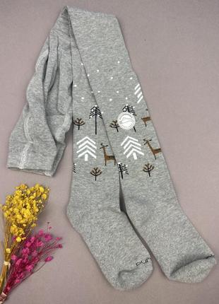 Колготи дюна для дівчинки махровий слід однотонні колготы махровый след дюна duna