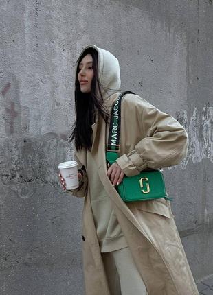 Женская сумка marc jacobs logo green7 фото