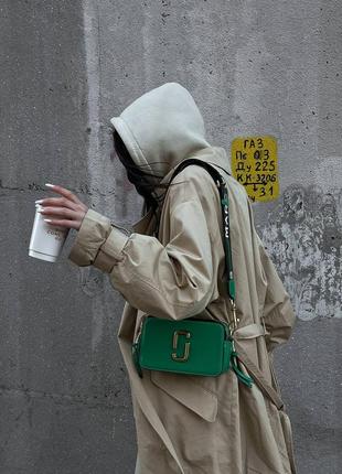 Женская сумка marc jacobs logo green 6