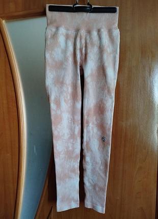 Спортивные лосины в рубчик с эффектом пуш-ап oceans apart xs
