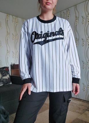 Женская мужская унисекс оверсайз спортивная кофта лонг водолазка6 фото