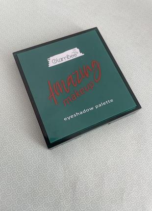 Палетка тіней для повік glambee amazing makeup eyeshadow palette / тіні для повік glambee