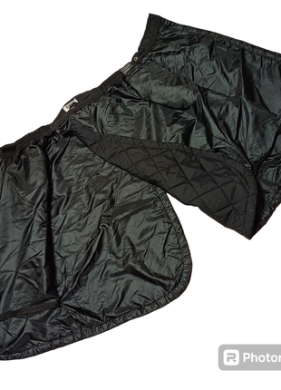 Country &amp; riding wear, юбка черная плащевка стеганая на тонком ситипоне с запахом xs7 фото